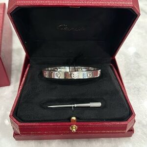 Previously loved Cartier 4stone classic love bracelet